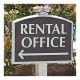 rental office sign